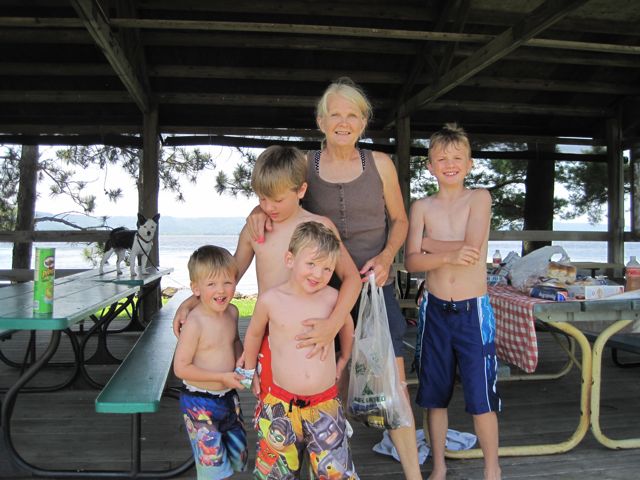 Audrey Anderson and Grandsons